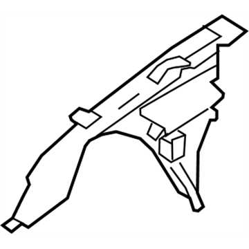 Infiniti 64181-4GA0A Reinforcement-Hoodledge,LH