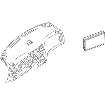 Infiniti 28091-1DR0A Display Unit-Av