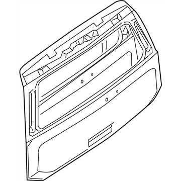 Infiniti 90150-ZH630 Door Assembly-Back, Upper