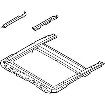 Infiniti 91350-4HK1A Rail Assy-Sunroof