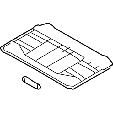 Infiniti 91250-4AM1C Shade Assy-Sunroof