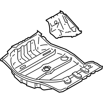 Infiniti 74514-JK035 Floor-Rear,Rear