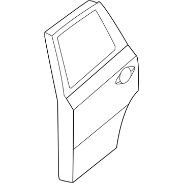 Infiniti 82100-3JC1A Door Assy-Rear,RH