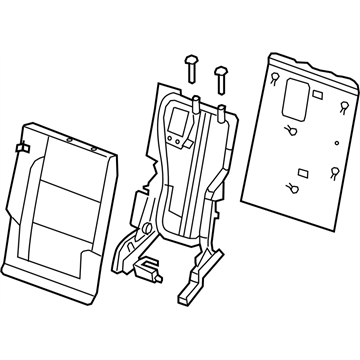 Infiniti 89600-ZQ10A Back Assy-3rd Seat,RH