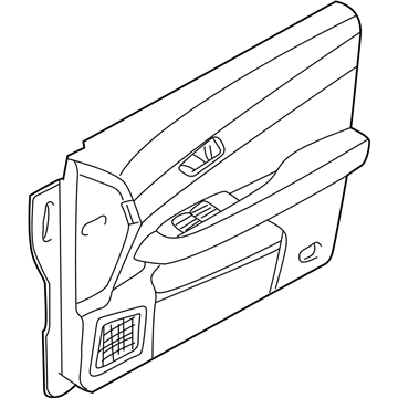 Infiniti 80900-AR202 FINISHER Assembly-Front Door,R