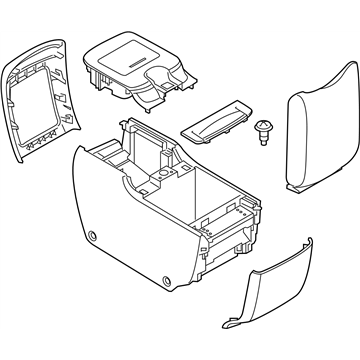 Infiniti 96950-5ZA0A Console Assy-Rear