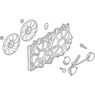 2017 Infiniti Q60 Radiator fan - 21481-5CF0A