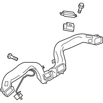 Infiniti 27860-1MA0B Duct-VENTILATOR Center