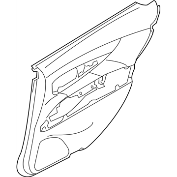 Infiniti 82900-4AM5B Finisher Assy-Rear Door,RH