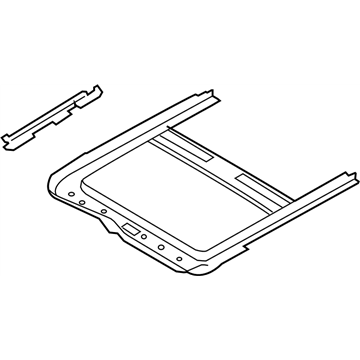 Infiniti 91350-1UR0A Rail Assy-Sunroof