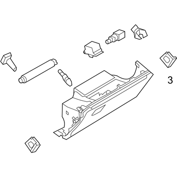 Infiniti 68102-1LA0A Panel-Instrument LOWR, Assist