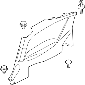 Infiniti 76901-5CA1C Finisher-Rear Side,LH