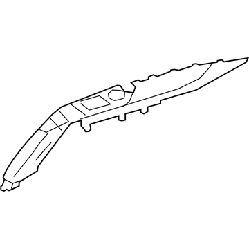 76934-5CN0A Infiniti Rear Pillar Finisher Right Hand Illustration 1 of 1