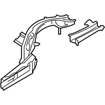 Infiniti 75508-1MA0A Member Sid Rear R