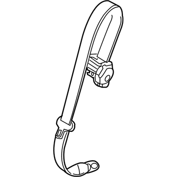 88854-3GW0A Infiniti Rear Seat Tongue Belt Assembly Illustration 1 of 1