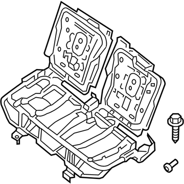 Infiniti 89601-9NA0A Frame Assembly-3RD Seat Back