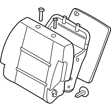 Infiniti 87600-ZC00D Back Assembly Front Seat