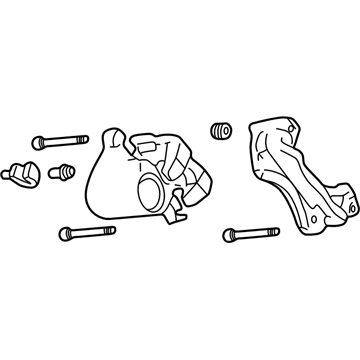 44001-AR00B Infiniti Rear Caliper Assembly Right Hand Without Pads Or Shims Illustration 1 of 1