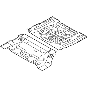 Infiniti 74512-CA030 Floor-Rear,Front
