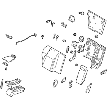 Infiniti 88600-1CD1C Back Assy-Rear Seat