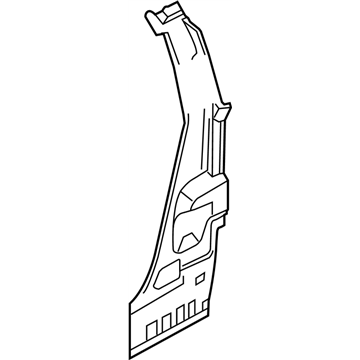 Infiniti 76530-AM800 Pillar Assy-Lock,Inner RH