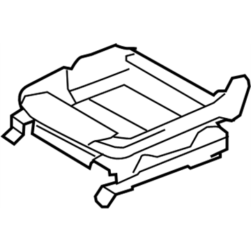 Infiniti 87351-JU42A Frame Assembly-Front Seat Cushion