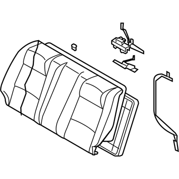 Infiniti 88600-AC800 Back Assy-Rear Seat