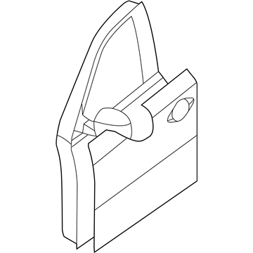 Infiniti 80100-3JA0A Door Assy-Front,RH