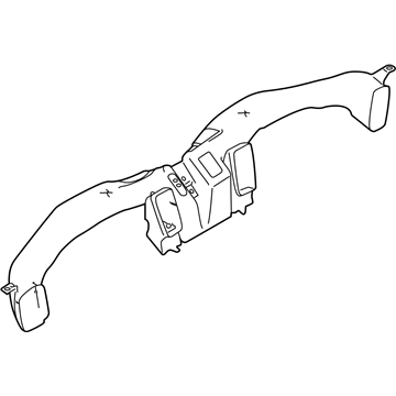 Infiniti 27860-4GF1A Duct-Ventilator,Center