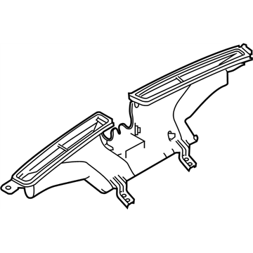 Infiniti 27800-4GA0A Nozzle-Defrostor