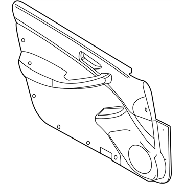 Infiniti 80900-AC72D FINISHER Assembly Front Door R