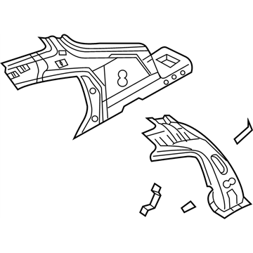 Infiniti 76631-AL500 Pillar-Rear,Inner LH