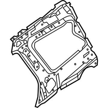 Infiniti 76630-3JA0A Pillar Rear Inner R