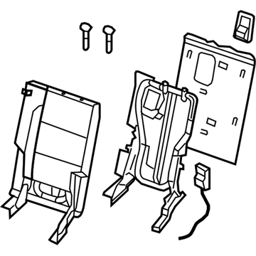 Infiniti 89600-ZC50B Back Assembly - 3RD Seat, RH