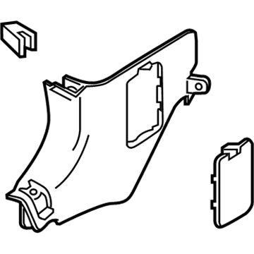 Infiniti 66901-4GF1C Finisher-Dash Side,LH