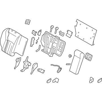 Infiniti 88600-3WV0A Back Assy-Rear Seat,RH