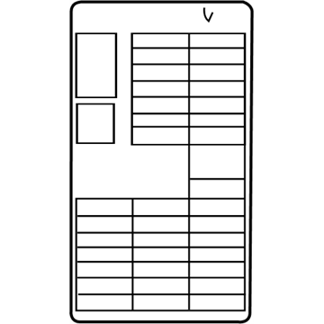 Infiniti 24313-5CA0A Label-Fuse Block