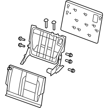 Infiniti 89650-ZQ10A Back Assembly - 3RD Seat, LH