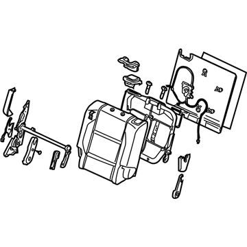 Infiniti 88600-ZQ10A Back Assy-Rear Seat,RH