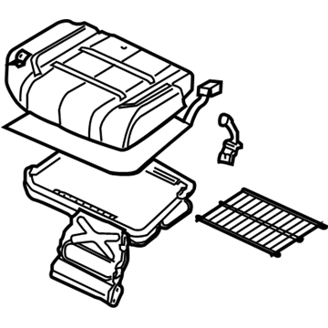 Infiniti 88350-7S613 Cushion Assembly-Rear Seat,L 88350-7S613 Infiniti Cushion Assembly-Rear Seat,L Illustration 1 of 1