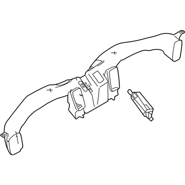 Infiniti 27860-4GA0B Duct-Ventilator,Center