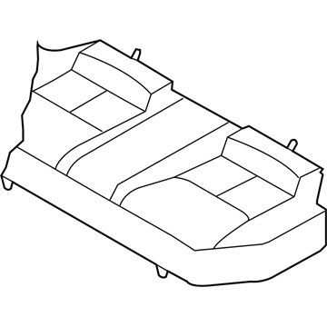 Infiniti 88320-AC704 Trim Assembly-Rear Seat Cushion