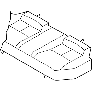 Infiniti 88320-AM200 Trim Assembly-Rear Seat Cushion