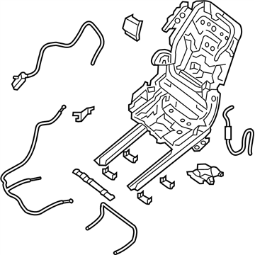 Infiniti 88010-3JR1A Frame RLH Seat