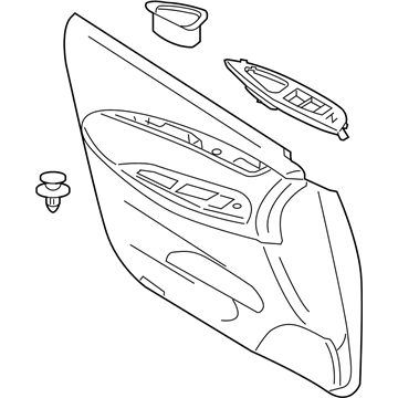 Infiniti 80900-5UB3A Finisher Assy-Front Door,RH