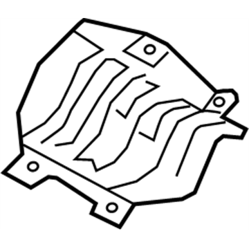 Infiniti 74753-3JA0A INSULATOR Heat FFLR