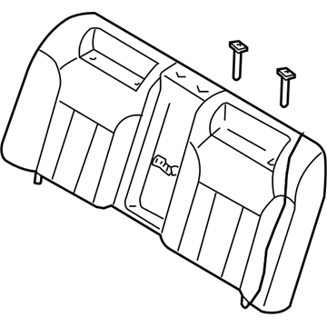 Infiniti 88600-CS006 Back Assy-Rear Seat