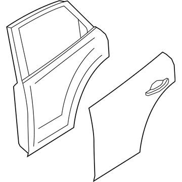 Infiniti HBA0A-5UBMA Door Assy-Rear,LH