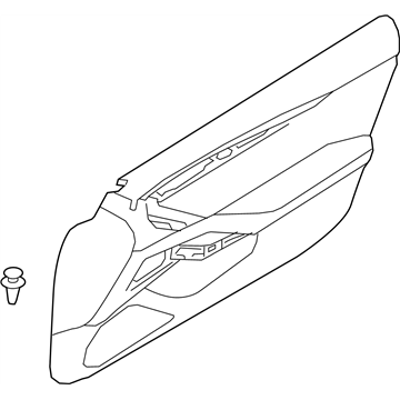 Infiniti 80901-5CA3C Finisher Assy-Front Door,LH