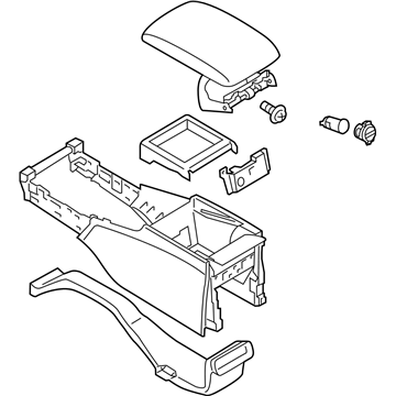 Infiniti Q70L Center Console Base - 96905-1MA3B